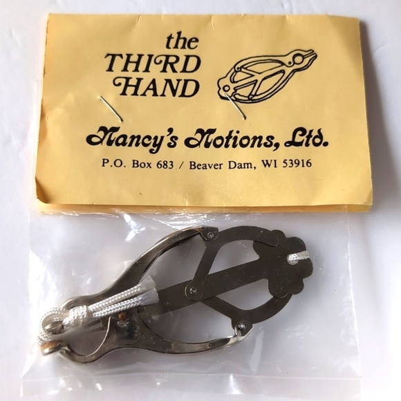 THIRD HAND Nancy's Notions Sewing Hemming Clamp Tool Bontage Retro Handcrafts - Picture 1 of 10